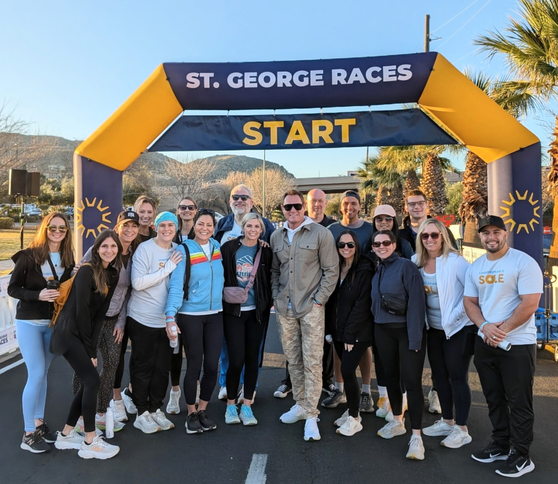 Community Captains gathered at the St. George Races starting line